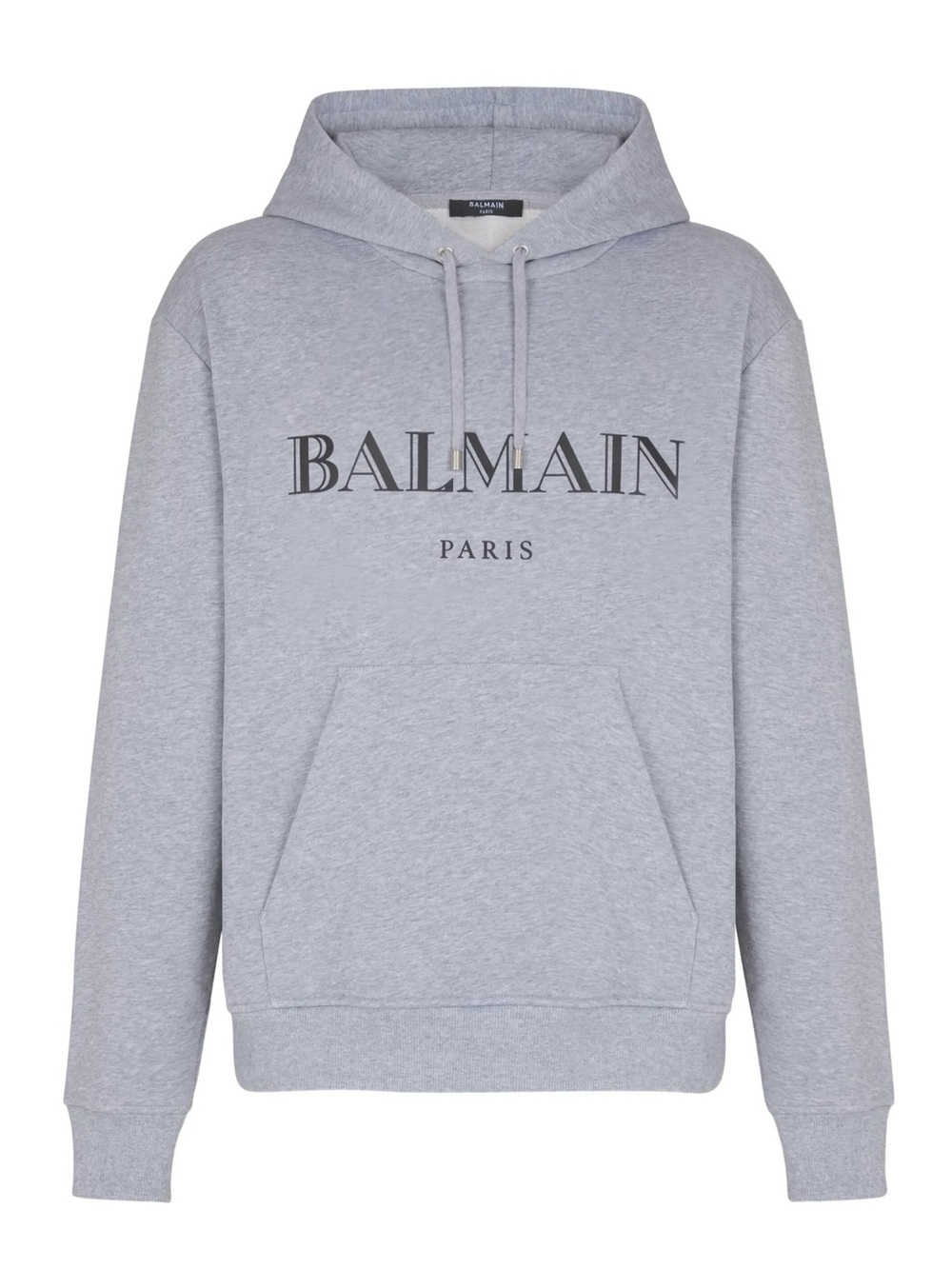 Balmain Paris Men's Grey Logo Hoodie Size 2XL - Picture 2 of 16